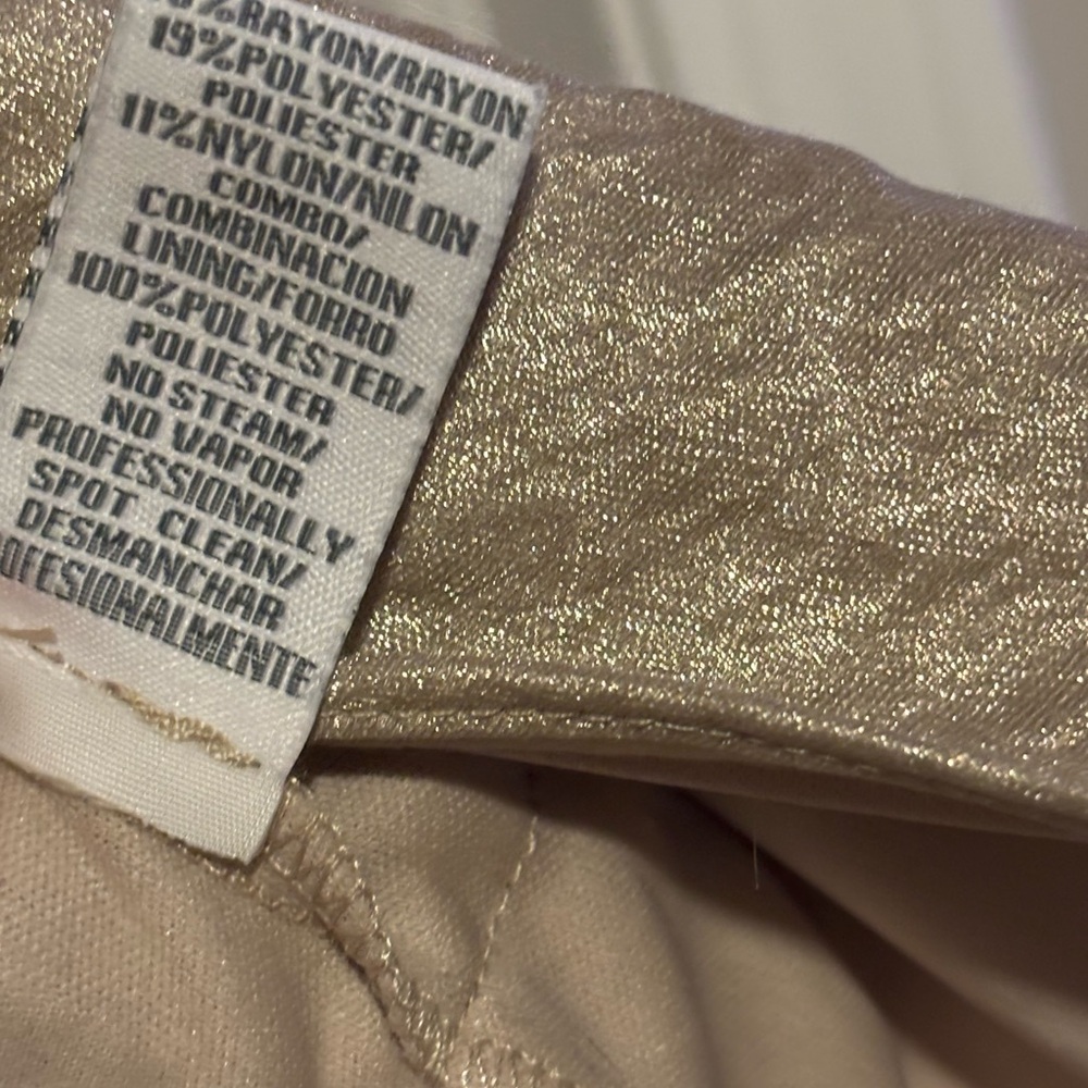 dressbarn Beige Layered Mini Dress - Picture 5 of 7